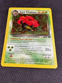 Pokemon TCG Dark Vileplume 13/82 Vintage Holo Team Rocket Set WOTC NM - Image 3