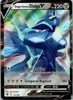 Pokemon Origin Forme Dialga V Ultra Rare Astral Radiance 113/189 NM - Image 1
