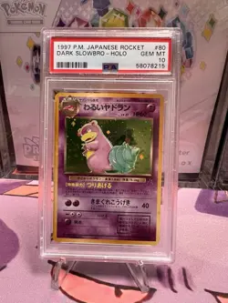 PSA 10 Dark Slowbro Japanese Holo Rare - Pokemon Rocket Gang Team Rocket - Image 1