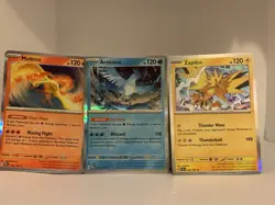 POKEMON TCG FULL SET LEGENDARY BIRDS MOLTRES ARTICUNO ZAPDOS RETRO Original MINT - Image 1