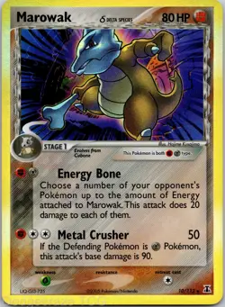 Marowak 10/113 Holo Rare Delta Species Pokemon NM - Image 1