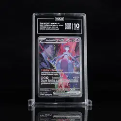 2025 Pokemon SV Destined Rivals 231/182 Team Rocket's Mewtwo EX SIR TAG 10 (962) - Image 1