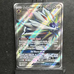 Pokemon TCG Solgaleo GX 143/149 Sun & Moon Full Art Ultra Rare Holo, LP - Image 1