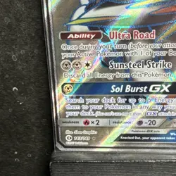 Pokemon TCG Solgaleo GX 143/149 Sun & Moon Full Art Ultra Rare Holo, LP - Image 5