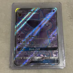 Espeon GX 140/149 Sun & Moon Base Set 2017 Full Art Holo Rare Pokemon Card TCG - Image 1