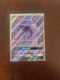 Pokemon TCG Sun & Moon Espeon GX Full Art #140/149 Ultra Rare Holo Card - Image 1