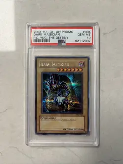 Yugioh! PSA 10 2003 Dark Magician PCY-004 Prismatic Secret Rare Promo - Image 1