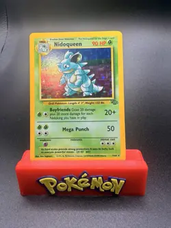 Pokemon Nidoqueen TCG Jungle Holo Card 7/64 Unlimited Holo Rare LP - Image 1