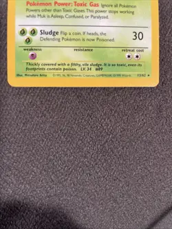 Pokemon TCG MUK Fossil 13/62 Holo Card - Image 5