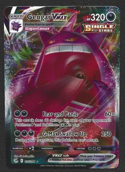 Pokemon Gengar VMAX 157/264 Full Art Ultra Rare Fusion Strike Near Mint NM - Image 1