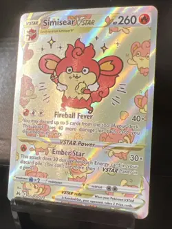 Pokemon TCG Simisear VSTAR GG37/GG70 Crown Zenith Galarian Gallery - Image 1