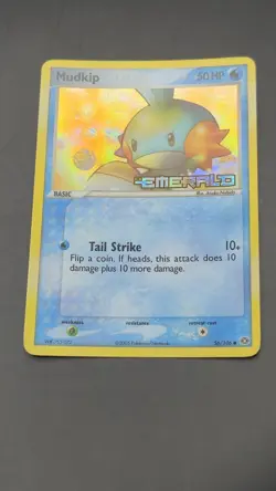 Pokemon Card Mudkip 56/106 ex Emerald Reverse Holo Foil Vintage Rare 2005 MINT - Image 3