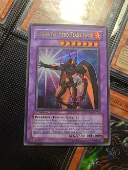 Yugioh! Elemental Hero Flare Neos POTD-EN032 Ultra Rare 1st Edition - Image 1