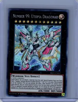 Yugioh #BROL-EN057 Number 99: Utopia Dragonar 1ST EDITION Near Mint or Better - Image 1