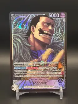 Crocodile Alt Art Leader OP14-079 The Azure Sea's Seven One Piece TCG English - Image 1