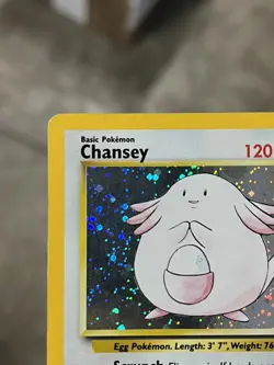 Pokemon TCG Chansey Holo 3/130 - Base Set 2 (2000) - Vintage WOTC MP - Image 4