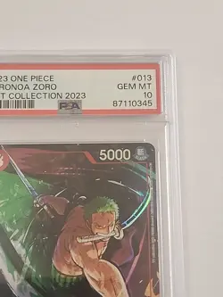 PSA 10 Roronoa Zoro ST01 013 Gift Collection 2023 One Piece - Image 3