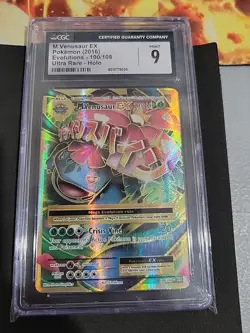 Pokemon TCG: XY Evolutions - M Mega Venusaur EX Full Art 100/108 [CGC 9] - Image 1
