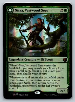 MTG From the Vault #015 Nissa, Vastwood Seer Foil Mythic Planeswalker - Image 1