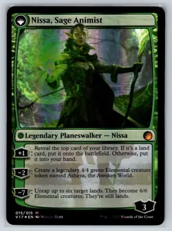 MTG From the Vault #015 Nissa, Vastwood Seer Foil Mythic Planeswalker - Image 2