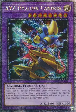 XYZ-Dragon Cannon (Alternate Art) (Quarter Century Secret Rare)-Quarter Centu... - Image 1
