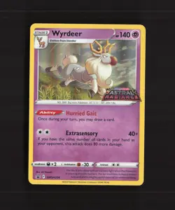 Wyrdeer SWSH206 Sword & Shield Black Star Promo Holo Stamped Pokemon Card NM - Image 1