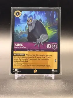 Disney Lorcana Whispers in the Well HADES Looking for a Deal 56/204 NON FOIL - Image 1