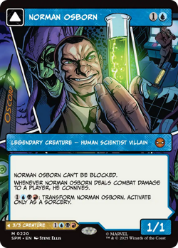 x1 Norman Osborn // Green Goblin SPM Spider-Man MTG 220 M/NM 1x - Image 1