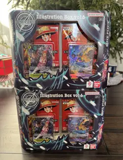 One Piece Card Game Illustration Box Vol 6 Factory Sealed - LOT OF 2 - Image 1