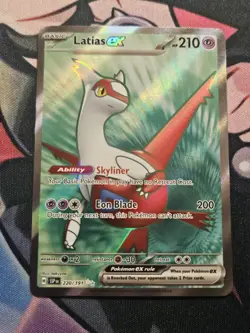 Pokemon TCG Latias EX 220/191 SV Surging Sparks Full Art Holo NM - Image 1