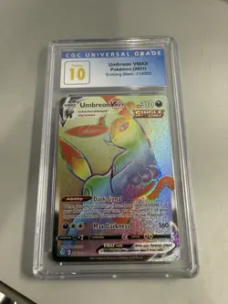 Umbreon VMAX Graded PRISTINE 10 Secret Rare 214/203 Evolving Skies Pokemon Card - Image 1