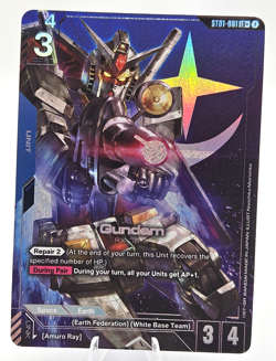 Gundam Card Game ST01-001 LR+ Gundam Rx-78-2 Alt Art - Image 1