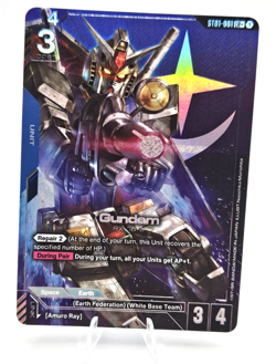 Gundam Card Game ST01-001 LR+ Gundam Rx-78-2 Alt Art - Image 2