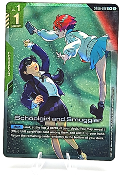 Schoolgirl and Smuggler | ST06-012 | C+ - FOIL - Gundam Card Game Clan Unity - Image 1