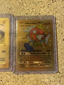 Pokemon Textured Gold Foil, Fan Art Cards (lot Of 3)￼ - Image 4