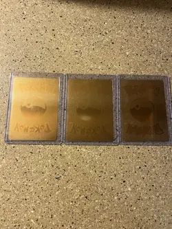 Pokemon Textured Gold Foil, Fan Art Cards (lot Of 3)￼ - Image 5