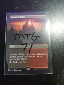 MTG: Innistrad: Midnight Hunt: Borderless Haunted Ridge: LP Condition - Image 1