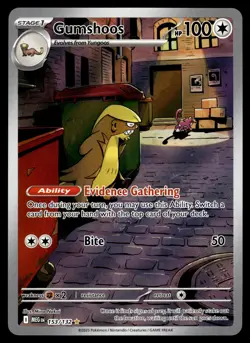 GUMSHOOS 153/132 Illustration Rare Mega Evolution Pokemon NM - Image 1