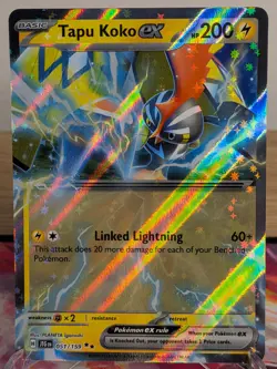 TAPU KOKO EX 051/159 DOUBLE RARE JOURNEY TOGETHER POKEMON NEAR MINT - Image 1