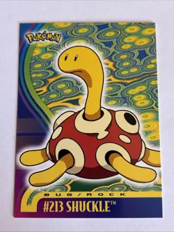 Pokemon Topps Shuckle #213 Johto League Champions Series 1 Vintage (2001) NM - Image 1