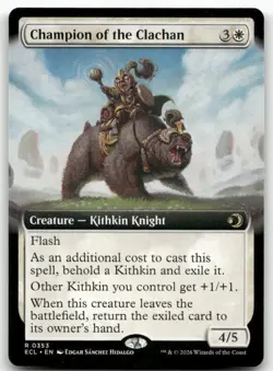 Champion of the Clachan (Extended Art) MTG Lorwyn Eclipsed 353 R NM - Image 1