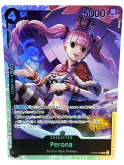 One Piece TCG Wings Of The Captain Perona OP06-093 SR English Black - Image 1