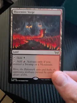 Blazemire Verge Duskmourn: House of Horror Regular MTG Card #256 - Image 3