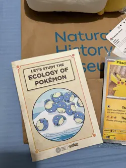 Pikachu At The Museum Jumbo Card + Plush Brand New Bundle NHM History Museum - Image 2