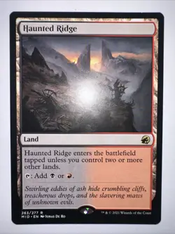 MTG Magic the Gathering Haunted Ridge (263/549) Innistrad Midnight Hunt NM - Image 2