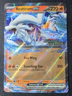 Reshiram ex 030/159 Promo STAMPED Journey Together Double Rare Free Ship Pokemon - Image 1