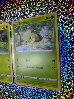 Pokemon TCG Regular Turtwig: Majestic Dawn 77/100 (Damaged); Ultra Prism 7/156 - Image 3