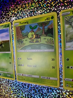 Pokemon TCG Regular Turtwig: Majestic Dawn 77/100 (Damaged); Ultra Prism 7/156 - Image 5
