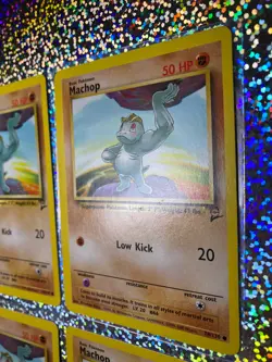 2000 Pokemon TCG Base Set 2 Regular Non-Holo 78/130 Machop (x4) - Image 3