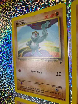 2000 Pokemon TCG Base Set 2 Regular Non-Holo 78/130 Machop (x4) - Image 4